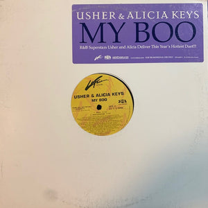 Usher & Alicia Keys : My Boo (12", Promo)