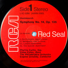Load image into Gallery viewer, Shostakovich* / Eugene Ormandy  -  The Philadelphia Orchestra : Shostakovich Symphony No. 14 Op. 135 (LP, Album)