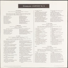 Load image into Gallery viewer, Shostakovich* / Eugene Ormandy  -  The Philadelphia Orchestra : Shostakovich Symphony No. 14 Op. 135 (LP, Album)