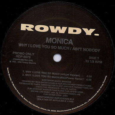 Monica : Why I Love You So Much / Ain't Nobody (12