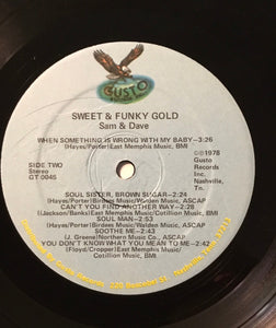 Sam & Dave : Sweet & Funky Gold (LP, Comp)