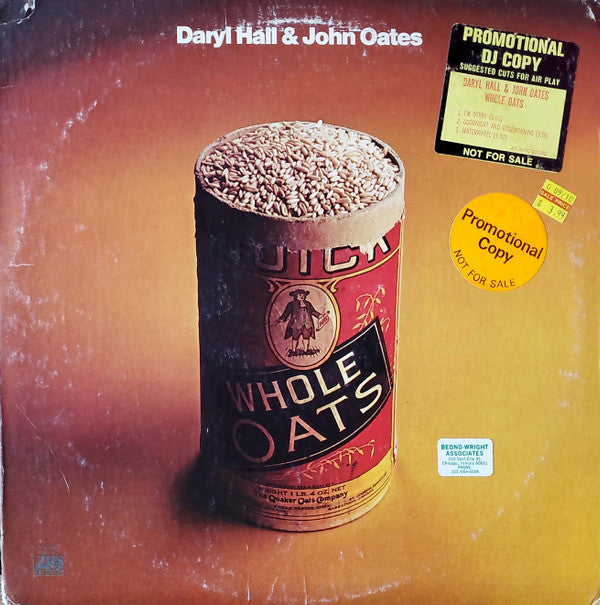 Daryl Hall & John Oates : Whole Oats (LP, Album, PRC)