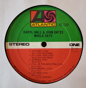 Daryl Hall & John Oates : Whole Oats (LP, Album, PRC)