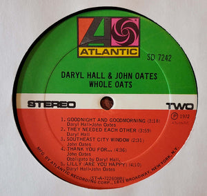 Daryl Hall & John Oates : Whole Oats (LP, Album, PRC)