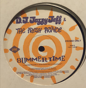 DJ Jazzy Jeff & The Fresh Prince : Summertime (12", Maxi, Single, Promo)