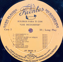Load image into Gallery viewer, Los Incognitos (5) : Boleros Para Ti... (LP, Album, P/Mixed)