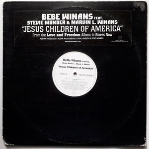 BeBe Winans Featuring Stevie Wonder And Marvin L. Winans* : Jesus Children Of America (12", Single, Promo)