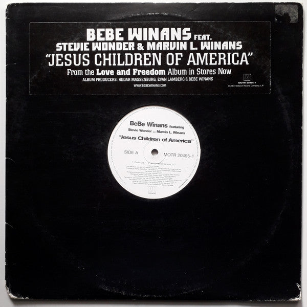 BeBe Winans Featuring Stevie Wonder And Marvin L. Winans* : Jesus Children Of America (12