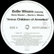 Load image into Gallery viewer, BeBe Winans Featuring Stevie Wonder And Marvin L. Winans* : Jesus Children Of America (12&quot;, Single, Promo)