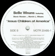 Load image into Gallery viewer, BeBe Winans Featuring Stevie Wonder And Marvin L. Winans* : Jesus Children Of America (12&quot;, Single, Promo)