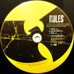 Wu-Tang Clan : Rules / In The Hood (12", Promo)