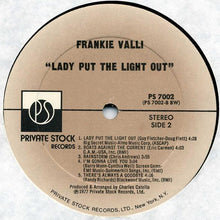 Load image into Gallery viewer, Frankie Valli : Lady Put The Light Out (LP, Album, Bes)