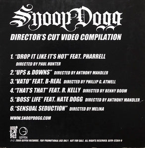 Snoop Dogg : Director's Cut Video Compilation (DVD, Comp, Promo, Car)