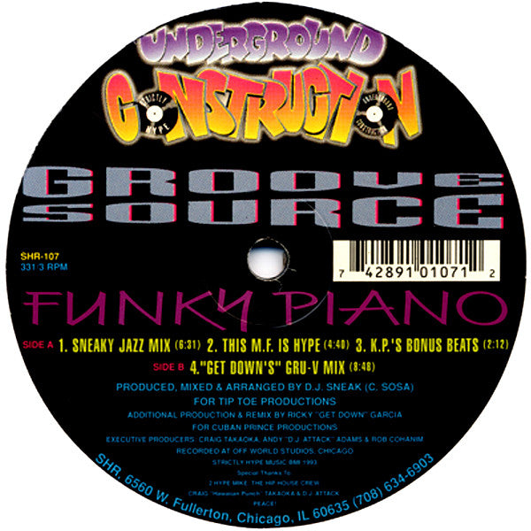 Groove Source : Funky Piano EP (12