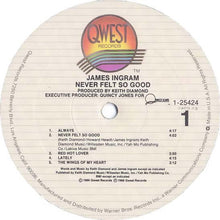 Load image into Gallery viewer, James Ingram : Never Felt So Good (LP, Album)