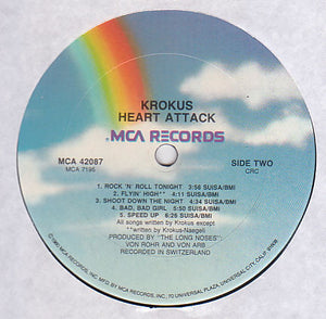 Krokus : Heart Attack (LP, Album, Club)