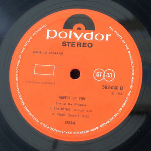 Cream (2) : Wheels Of Fire - Live At The Fillmore (LP, Album)