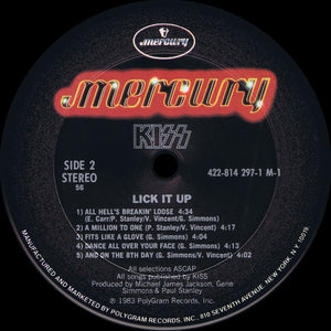 Kiss : Lick It Up (LP, Album, 56,)