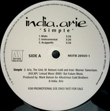 Load image into Gallery viewer, India.Arie : Simple (12&quot;, Promo)