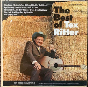Tex Ritter : The Best Of Tex Ritter (LP, Comp, Club, RE, Duo)