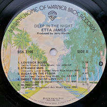 Load image into Gallery viewer, Etta James : Deep In The Night (LP, Album, Los)