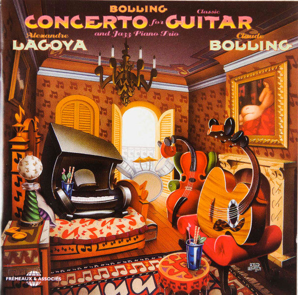 Alexandre Lagoya / Claude Bolling : Concerto For Classic Guitar And Jazz Piano Trio (CD, Album, RE)