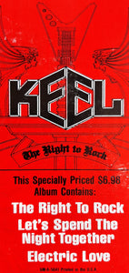Keel : The Right To Rock (LP, Album, EMW)