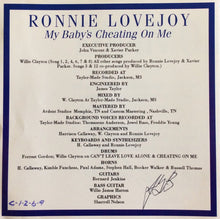 Load image into Gallery viewer, Ronnie Lovejoy : My Baby&#39;s Cheating On Me (CD, Album)