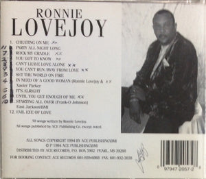 Ronnie Lovejoy : My Baby's Cheating On Me (CD, Album)