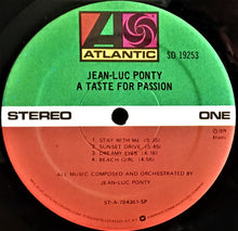 Load image into Gallery viewer, Jean-Luc Ponty : A Taste For Passion (LP, Album, SP )