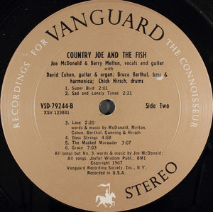Country Joe & The Fish* : Electric Music For The Mind And Body (LP, Album, Pit)