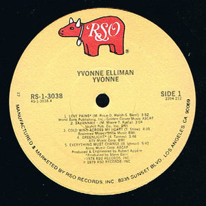 Yvonne Elliman : Yvonne (LP, Album)