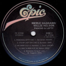 Load image into Gallery viewer, Merle Haggard / Willie Nelson : Poncho &amp; Lefty (LP, Album, Car)
