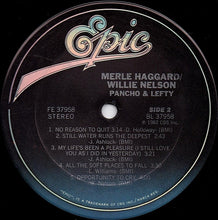 Load image into Gallery viewer, Merle Haggard / Willie Nelson : Poncho &amp; Lefty (LP, Album, Car)