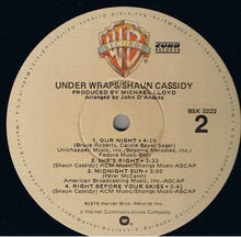Load image into Gallery viewer, Shaun Cassidy : Under Wraps (LP, Album, Win)