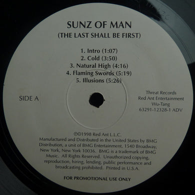 Sunz Of Man : The Last Shall Be First (2xLP, Album, Promo, Cle)