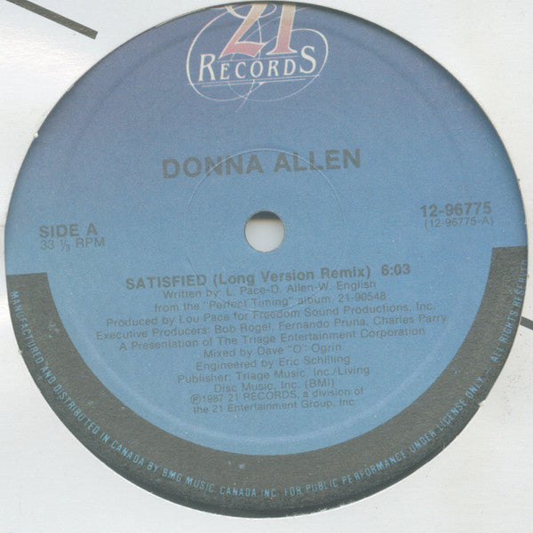 Donna Allen : Satisfied (12