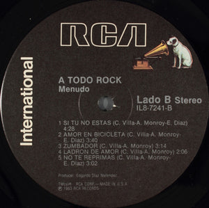 Menudo : A Todo Rock (LP, Album)
