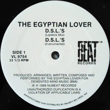 Load image into Gallery viewer, The Egyptian Lover* : D.S.L.&#39;s (12&quot;)