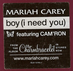 Mariah Carey : Boy (I Need You) (12", Promo)