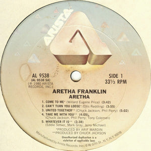 Aretha Franklin : Aretha (LP, Album)