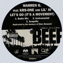 Load image into Gallery viewer, Warren G / N.W.A. : Let&#39;s Go / Fuck Tha Police (12&quot;, Promo, Whi)