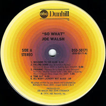 Load image into Gallery viewer, Joe Walsh : So What (LP, Album, Emb)