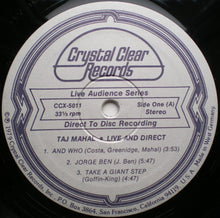 Load image into Gallery viewer, Taj Mahal And The International Rhythm Band : Live &amp; Direct (LP, Album, Ltd)