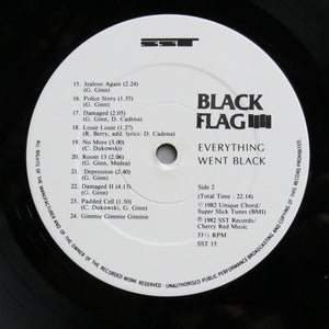 Black Flag : Everything Went Black (LP, Comp)