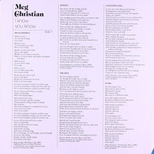 Load image into Gallery viewer, Meg Christian : I Know You Know (LP, Album)