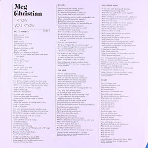 Meg Christian : I Know You Know (LP, Album)