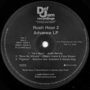Various : Rush Hour 2 Advance LP (3xLP, Advance, Comp, Promo)