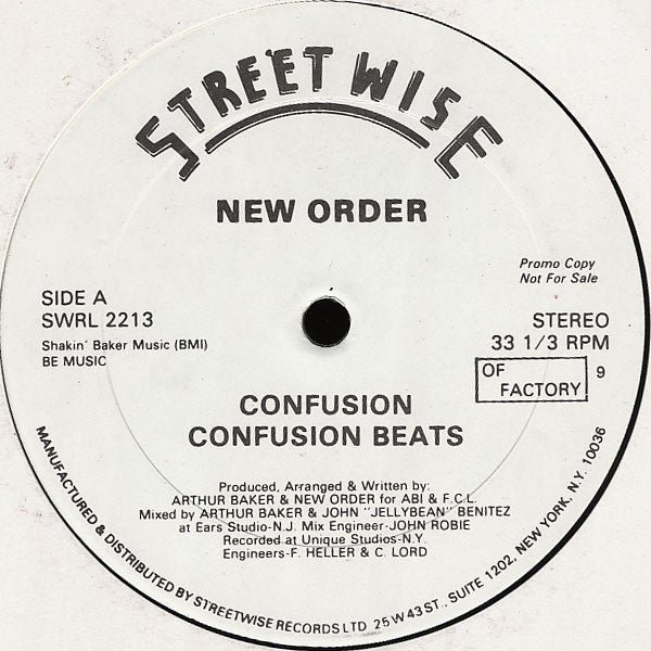 New Order : Confusion (12