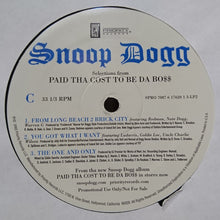 Load image into Gallery viewer, Snoop Dogg : Selections From Paid Tha Cost To Be Da Bo$$ (2xLP, Promo, Smplr)